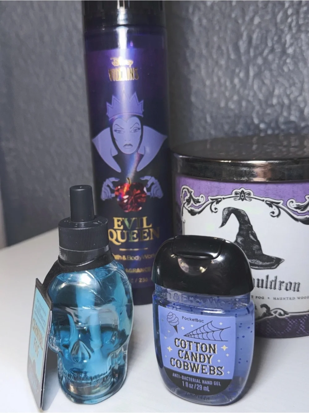 Goosecreek Purple Witch's Cauldron Jar Candle & Bath and Body works bundle